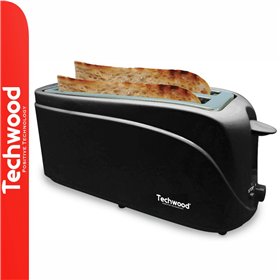 Torradeira 2 Ranhuras Compridas 1300W Preta Techwood