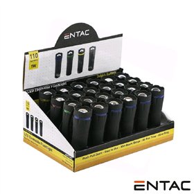Expositor 24 Lanternas Led C/ 1W Zoom 110Lm Ip44 Entac
