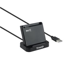 leitor de cartão externo tooq tqr - 220b dnie vision usb 2.0 preto