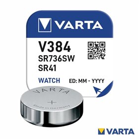 Pilha Óxido Prata Botão V384/Sr736Sw/Sr41 1.55V Varta