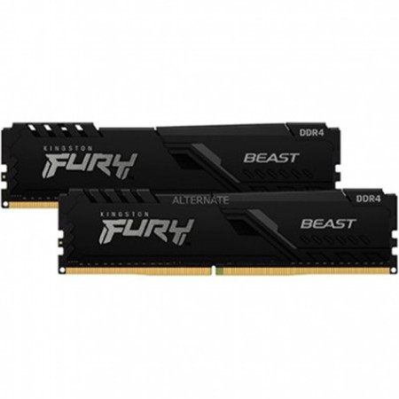 Memória ram ddr4 32gb 2x16gb kingston - 3600mhz - pc4 - 28800 - fury beast black - cl 18 - 1.35v