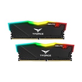 Memória ram ddr4 16gb 2x8gb 3200mhz teamgroup delta t - force rgb - cl 16 - 1.35v tf3d416g3200hc16fdc01