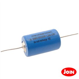Pilha Lithium 1/2Aa Er14250 3.6V C/ Fios 1200Ma Join
