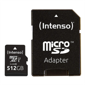 Cartão de memória micro sd 512gb premium uhs - i cl10 + adaptador sd