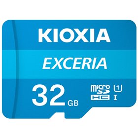 Cartão de memória micro secure digital sd kioxia 32gb exceria uhs - i c10 r100 com adaptador