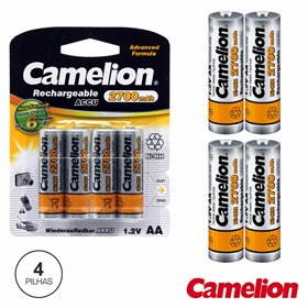 Bateria Ni-Mh Aa 1.2V 2700Ma 4X Blister Camelion