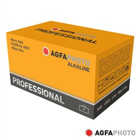Pilha Alcalina Aaa 1.5V 40X Industrial Agfaphoto