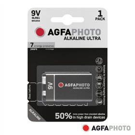 Pilha Alcalina 6Lr61/9V 9V 1X Blister Ultra Agfaphoto