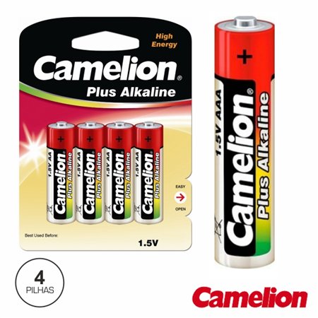 Pilha Alcalina Lr03/Aaa 1.5V 4X Blister Camelion