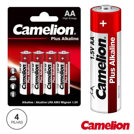Pilha Alcalina Lr6/Aa 1.5V 4X Blister Camelion