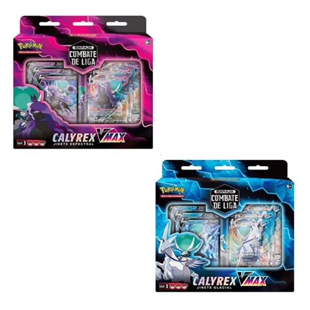 jogo de cartas pokemon tcg baralhos de combate calyrex vmax 6 unidades inglês
