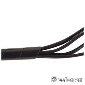 Protector De Cabo Espiral Preto 10M Ø 9Mm Velleman