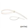 Conjunto 50 Braçadeiras Nylon 2.5X200Mm Branco Entac