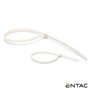 Conjunto 50 Braçadeiras Nylon 7.6X370Mm Branco Entac