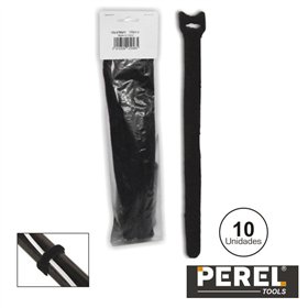Braçadeira Velcro Preta 300Mm 10X Perel