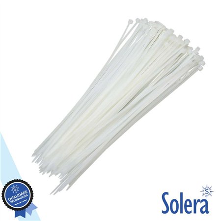 Conjunto 100 Braçadeiras Nylon 4.8X200Mm Solera