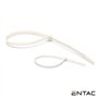Conjunto 50 Braçadeiras Nylon 3.6X200Mm Branco Entac