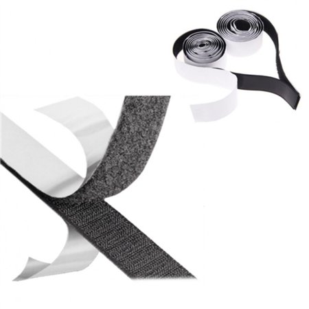 Conjunto De 2 Fitas De Velcro Pretas 19Mm/1M