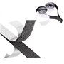 Conjunto De 2 Fitas De Velcro Pretas 19Mm/1M