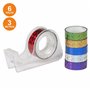Dispensador De Fita-Cola C/ 6 Rolos Decorativos 12Mm 3M