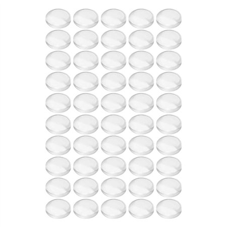 Batentes Adesivos De Silicone Transparentes 10Mm 50X