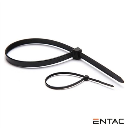 Conjunto 50 Braçadeiras Nylon 2.5X200Mm Preto Entac