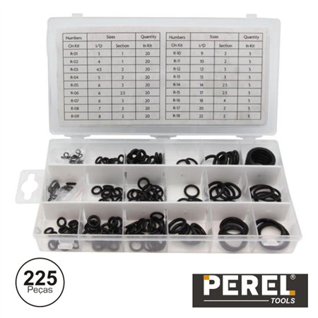 Kit De O-Rings Borracha Nitrílica 225X Perel