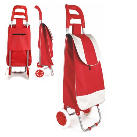 Carrinho P/ Transporte De Compras Vermelho