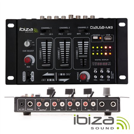 Mesa De Mistura 4 Canais 7 Entradas Usb Ibiza