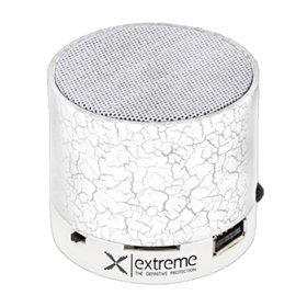 Coluna Bluetooth Portátil 3W Sd/Bat/Led Branco