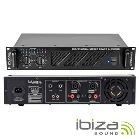 Amplificador Áudio 19" 2X480W Preto Ibiza