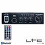 Amplificador Karaoke 2X50W 8-16 Ohm 220V/12V Usb/Bt Ltc