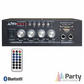 Amplificador Karaoke 2X25W 8-16 Ohm 220V/12V Usb/Bt/Fm Ltc
