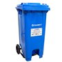 Contentor de Lixo Azul c/ Pedal - 120 litros