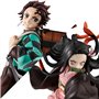 Figura megahouse gem series matador de demônios kimetsu no yaiba kamado irmão e irmã