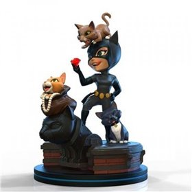 Figura quantum mechanix dc comics catwoman 13 cm q - fig elite