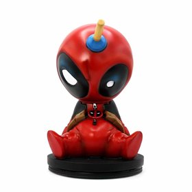 Figura cofrinho semic studios marvel deadpool deadpool skottie jovem