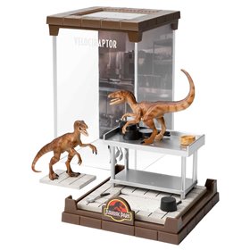 Figura a coleção nobre jurassic park velociraptor bendyfig diorama