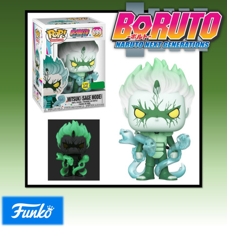 Funko Pop Animação Boruto Mitsuki Sage Mode Glow In The Dark Glow In The Dark Exclusivo Dynos 46079