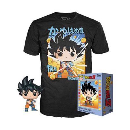 Pop & Tee Dragon Ball Z Goku Kamehameha Funko + Camiseta Tamanho L Ut - 56667L