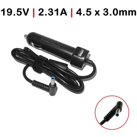 Carregador de Carro para Portatil HP Split 19.5V 2.31A 4.5 X 3.0mm 45W