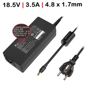 Carregador para Portatil HP 18.5V 3.5A 65W Ficha Amarelo