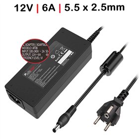Carregador para TFT Monitor 12V 6A 72W