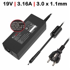 Carregador Portatil Samsung 19V 3.16A 3.0X1.0 mm
