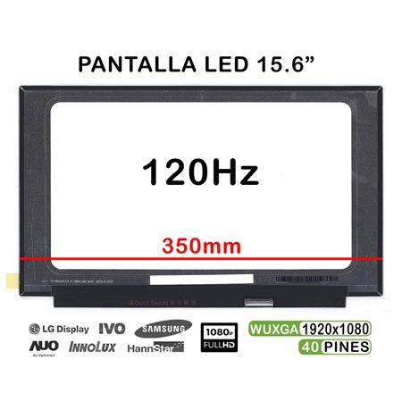 Ecrã LED de 15.6" para Portatil Lenovo IdeaPad Gaming 3I 15Imh05 Nv156Fhm-Nx1 120Hz