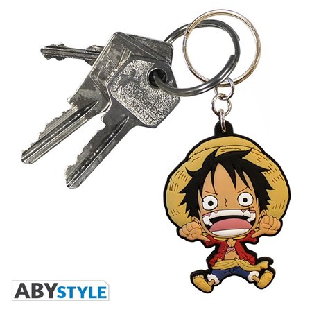 Chaveiro de PVC abystyle luffy super deformado