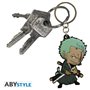 Chaveiro de PVC abystyle uma peça zoro super deformado
