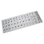 Etiqueta para Transformar-Se em Teclado em Espanhol / Castellano Prata com Letras em Preto