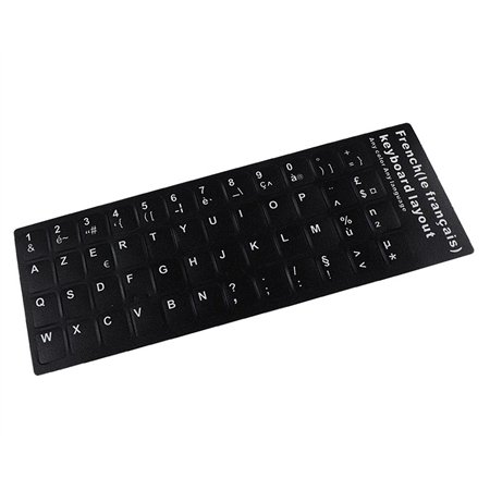 Etiqueta para Transformar-Se em Teclado em Idioma Francés Preto