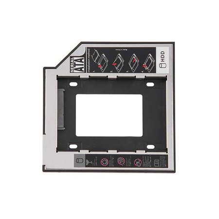 Médio Carcaça Caddy Cd DVd para Disco Duro 2.5 2Nd SATA 12.7mm Universal